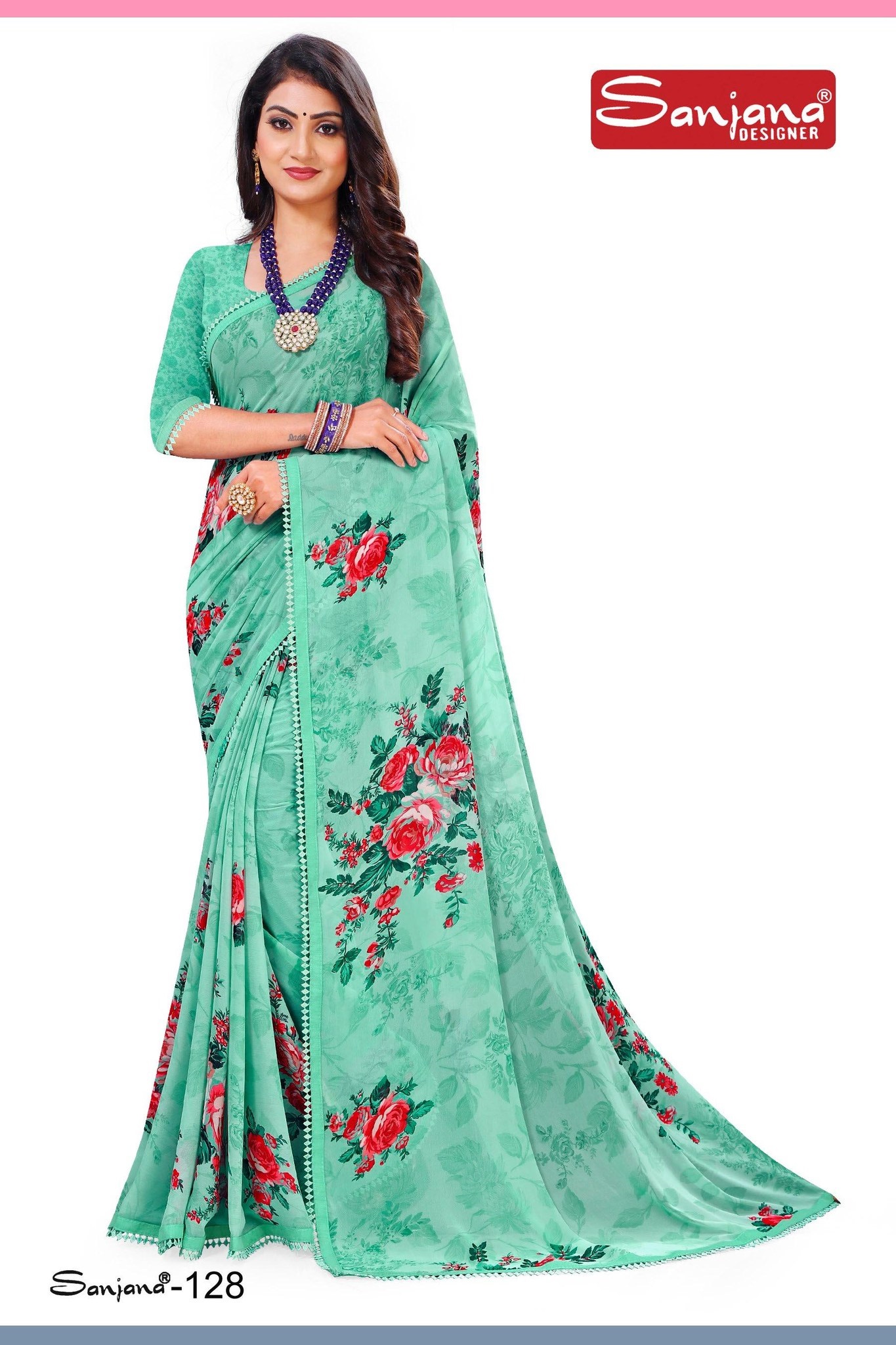 Indian Georgette Saree