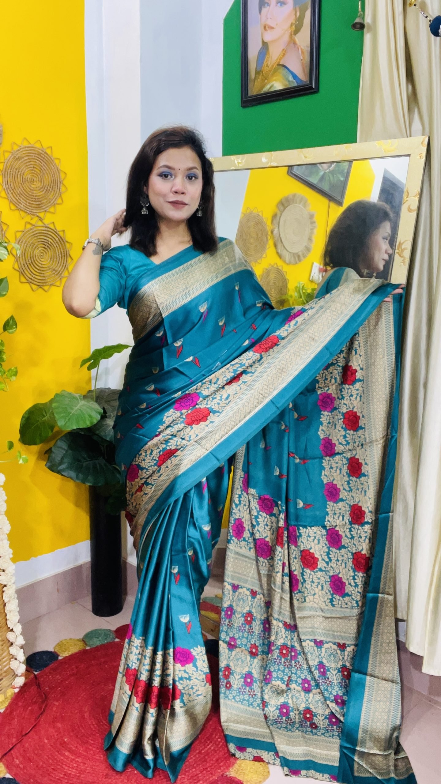 Indian Silk Saree - Image 2