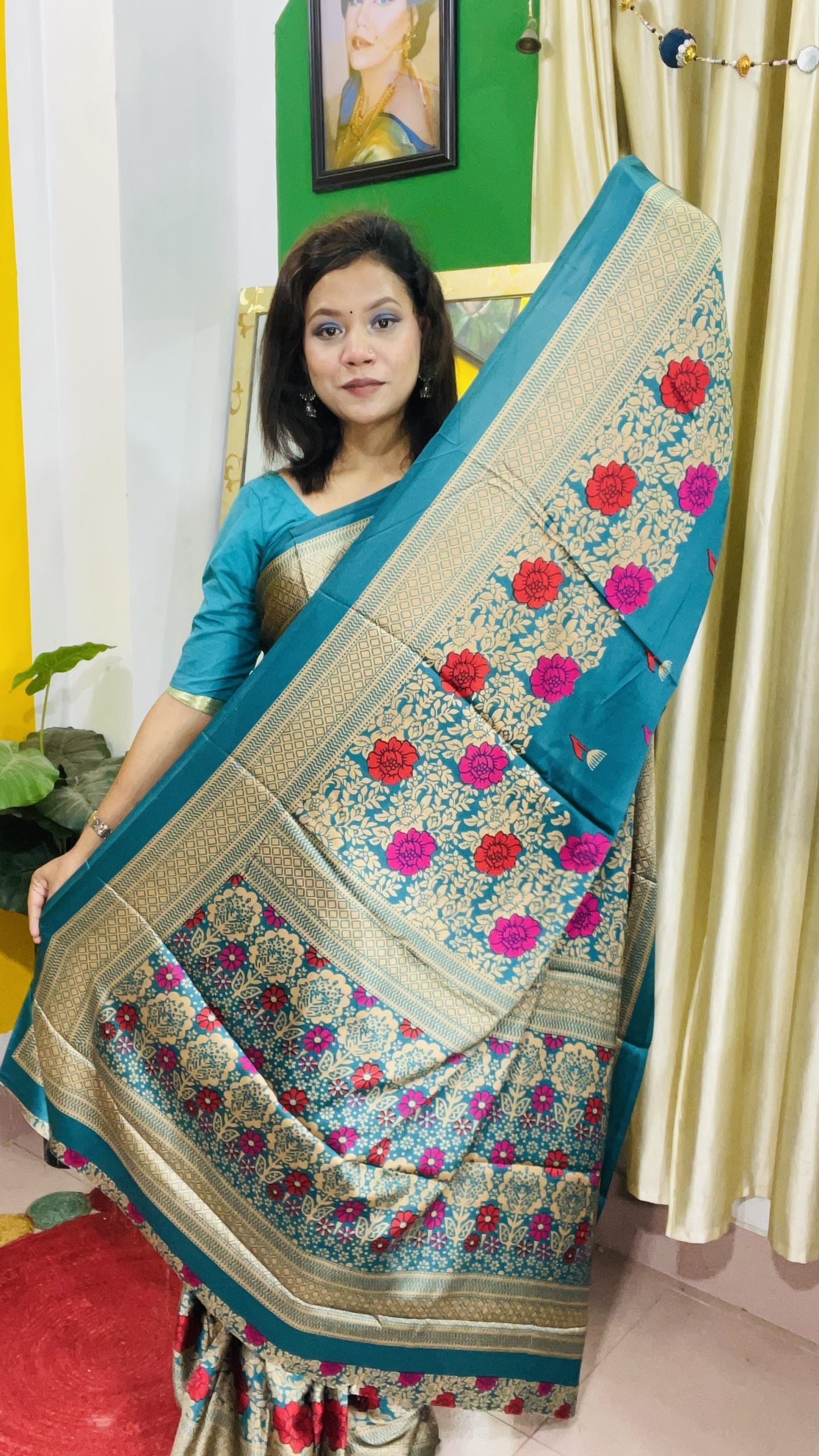 Indian Silk Saree - Image 3