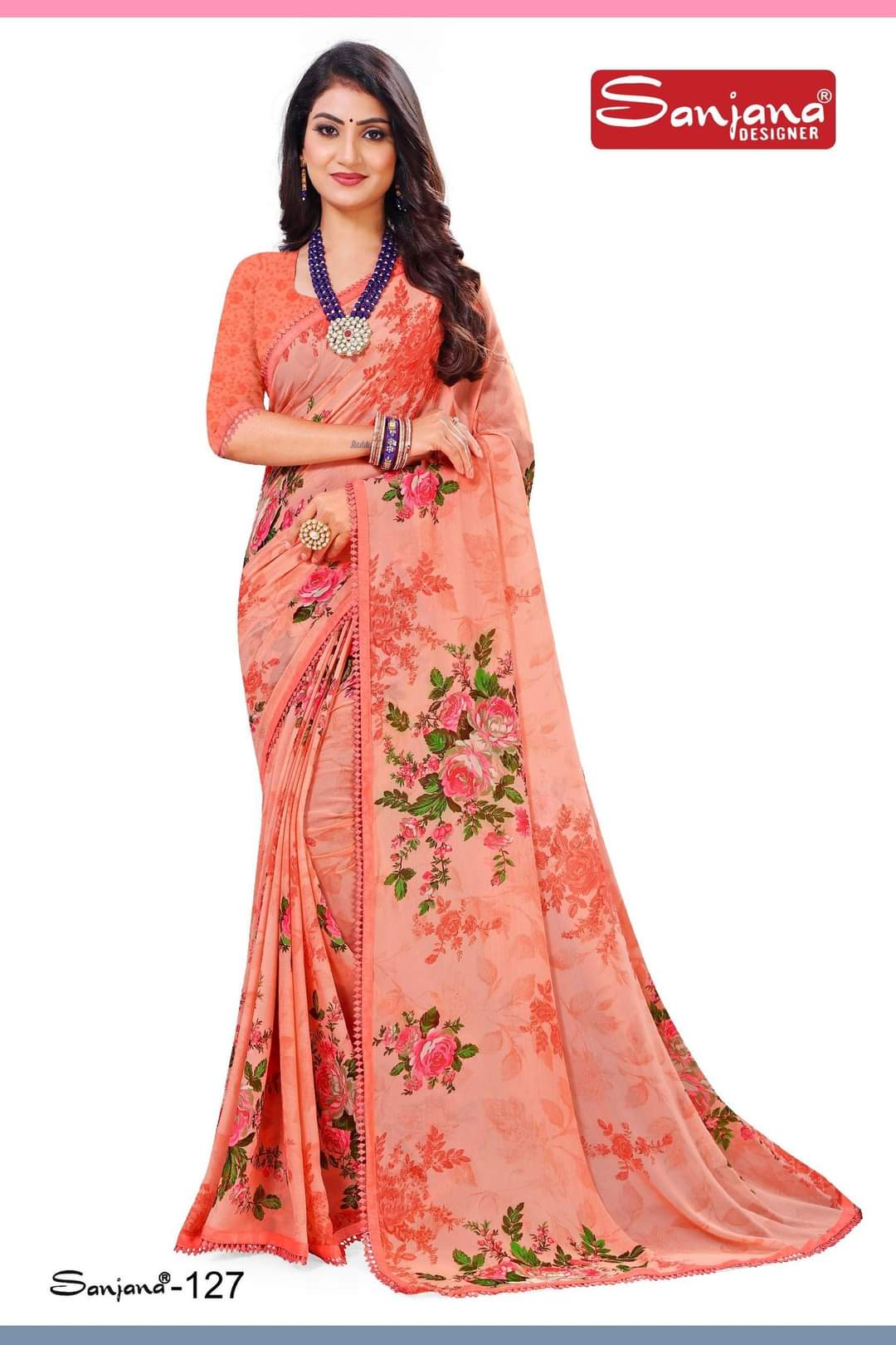 Indian Georgette Saree