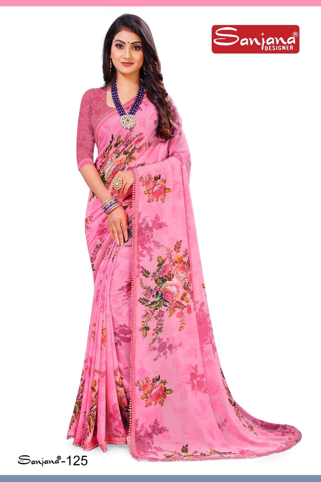 Indian Georgette Saree
