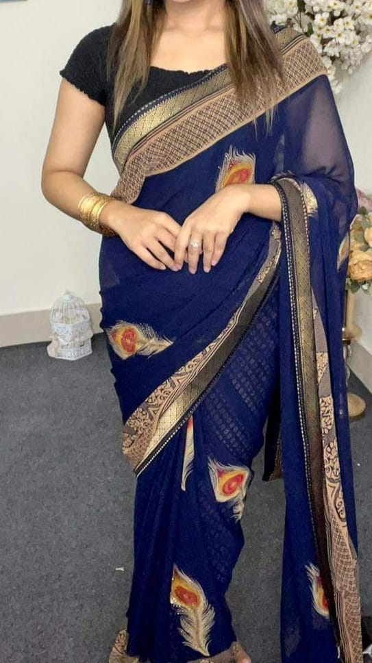 Indian Georgette Saree