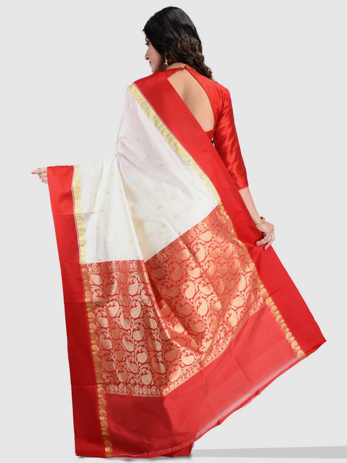 Indian Silk Katan Saree - Image 3