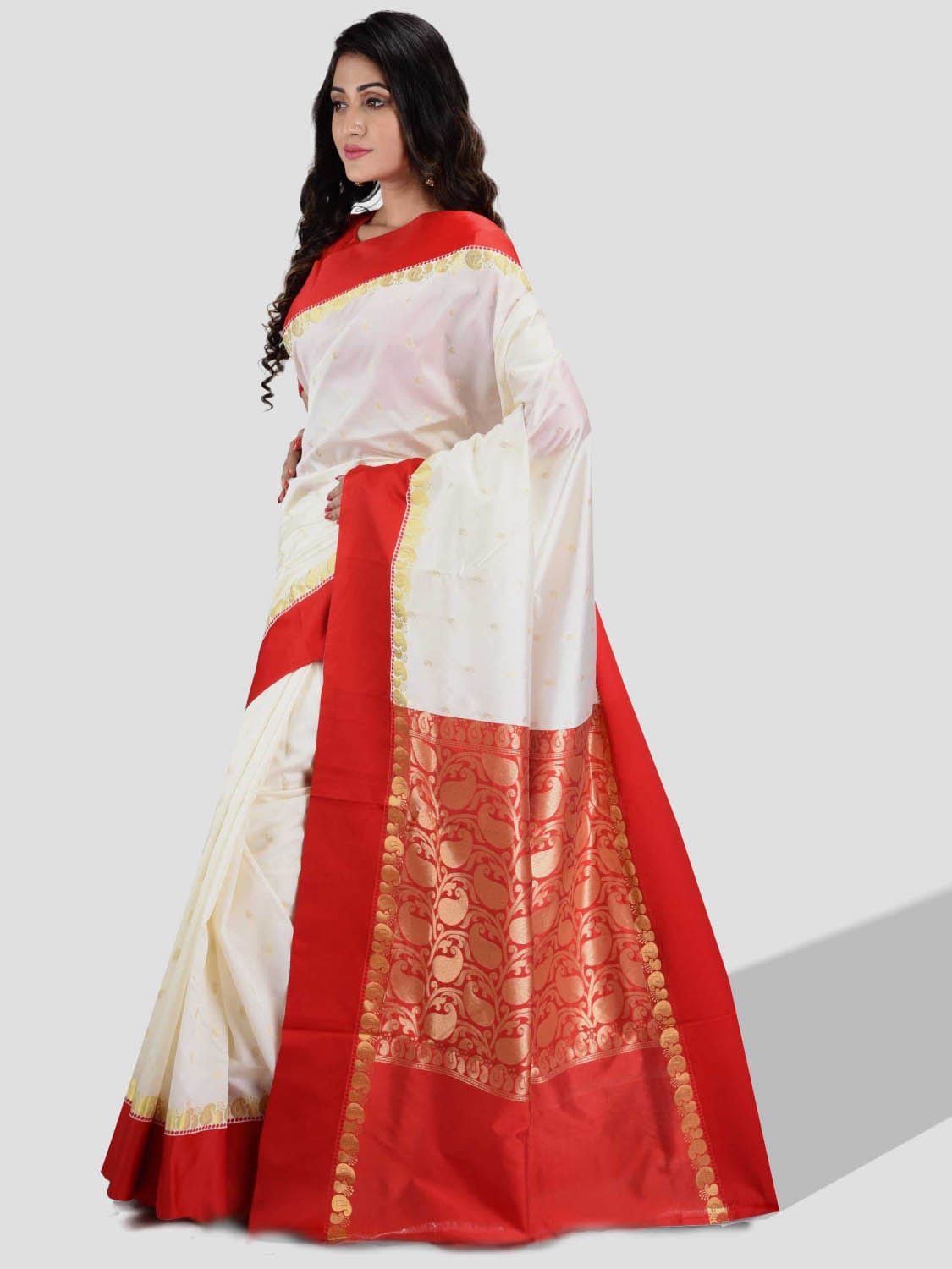 Indian Silk Katan Saree - Image 2