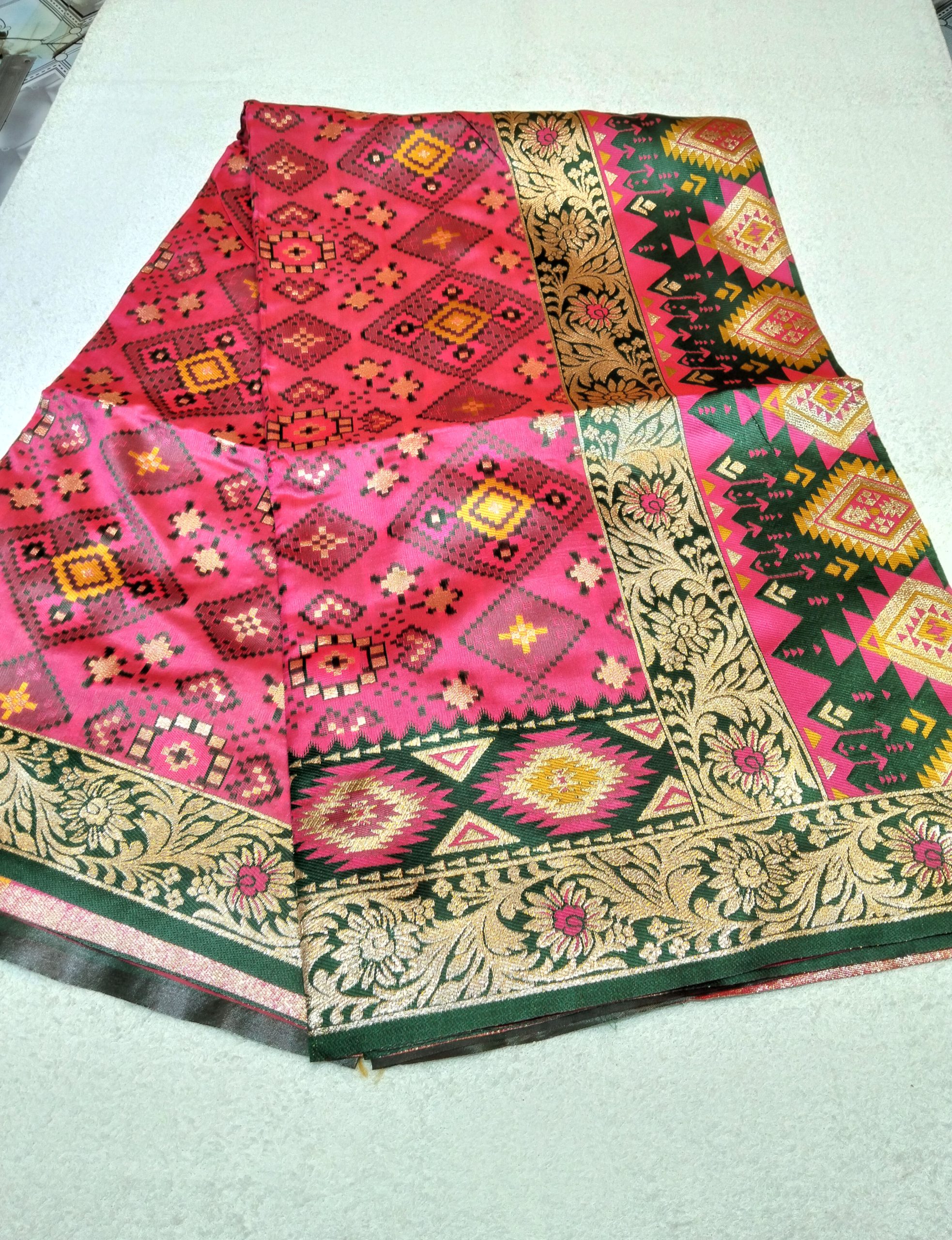 Indian Silk Katan Saree - Image 4
