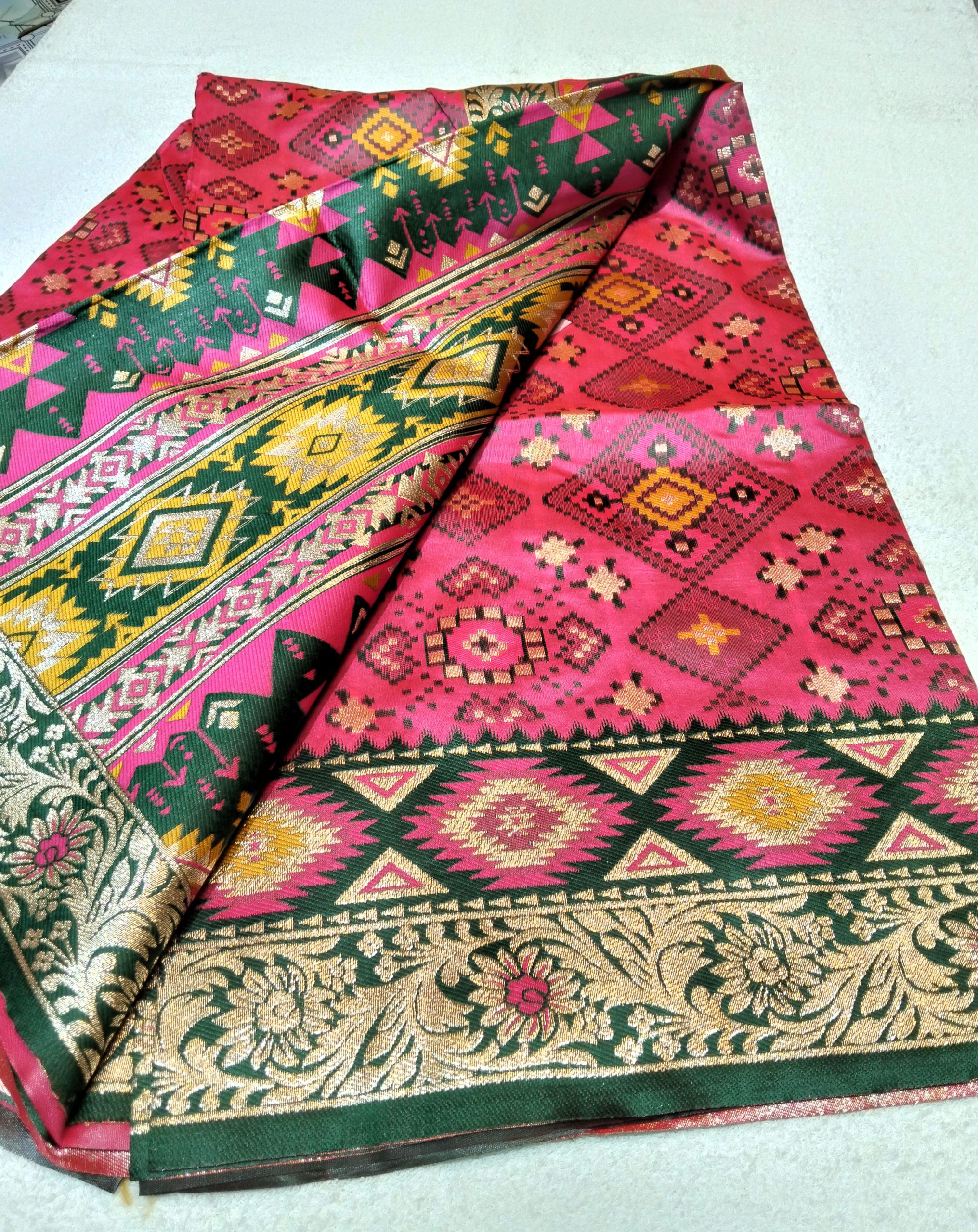 Indian Silk Katan Saree - Image 2
