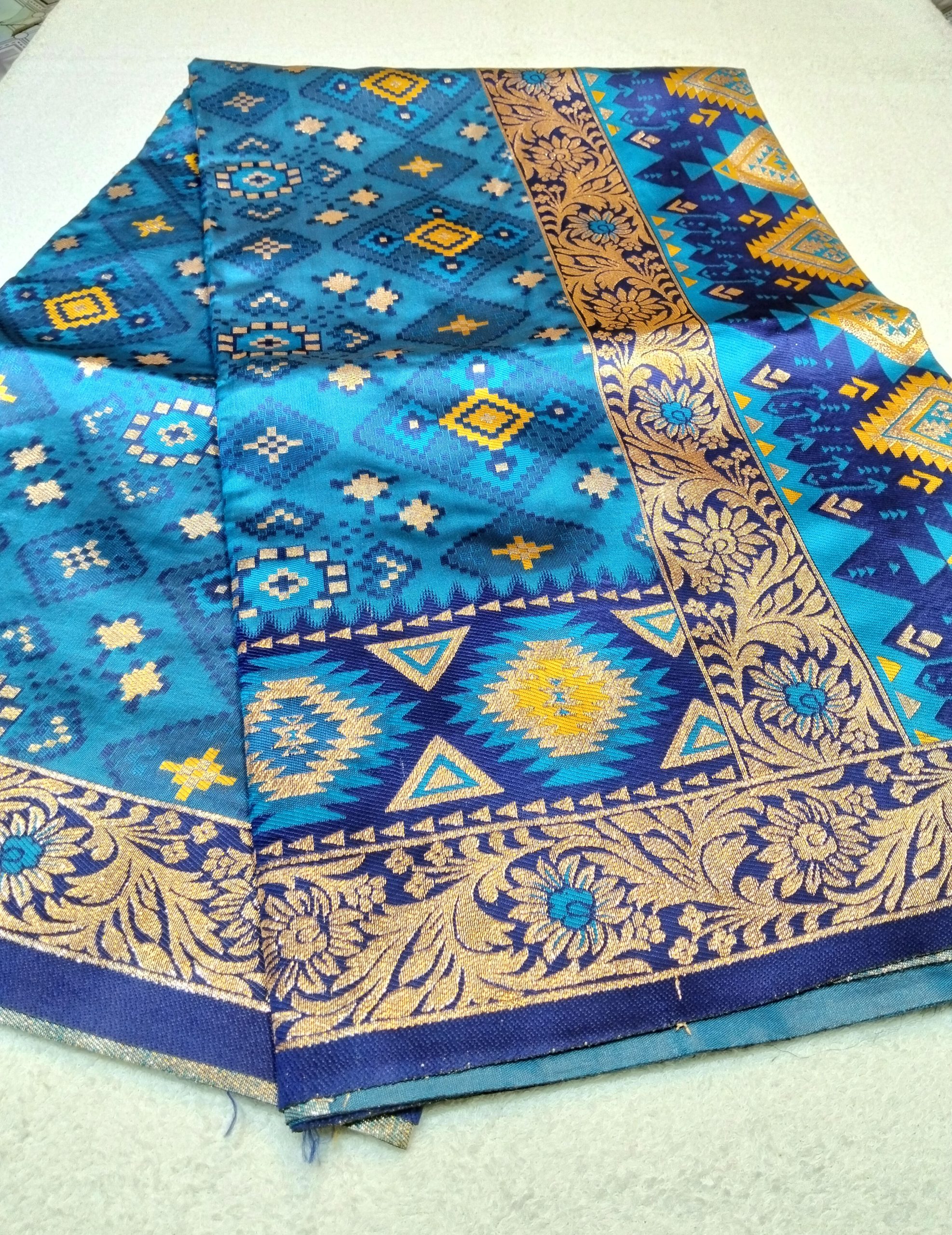 Indian Silk Katan Saree - Image 3