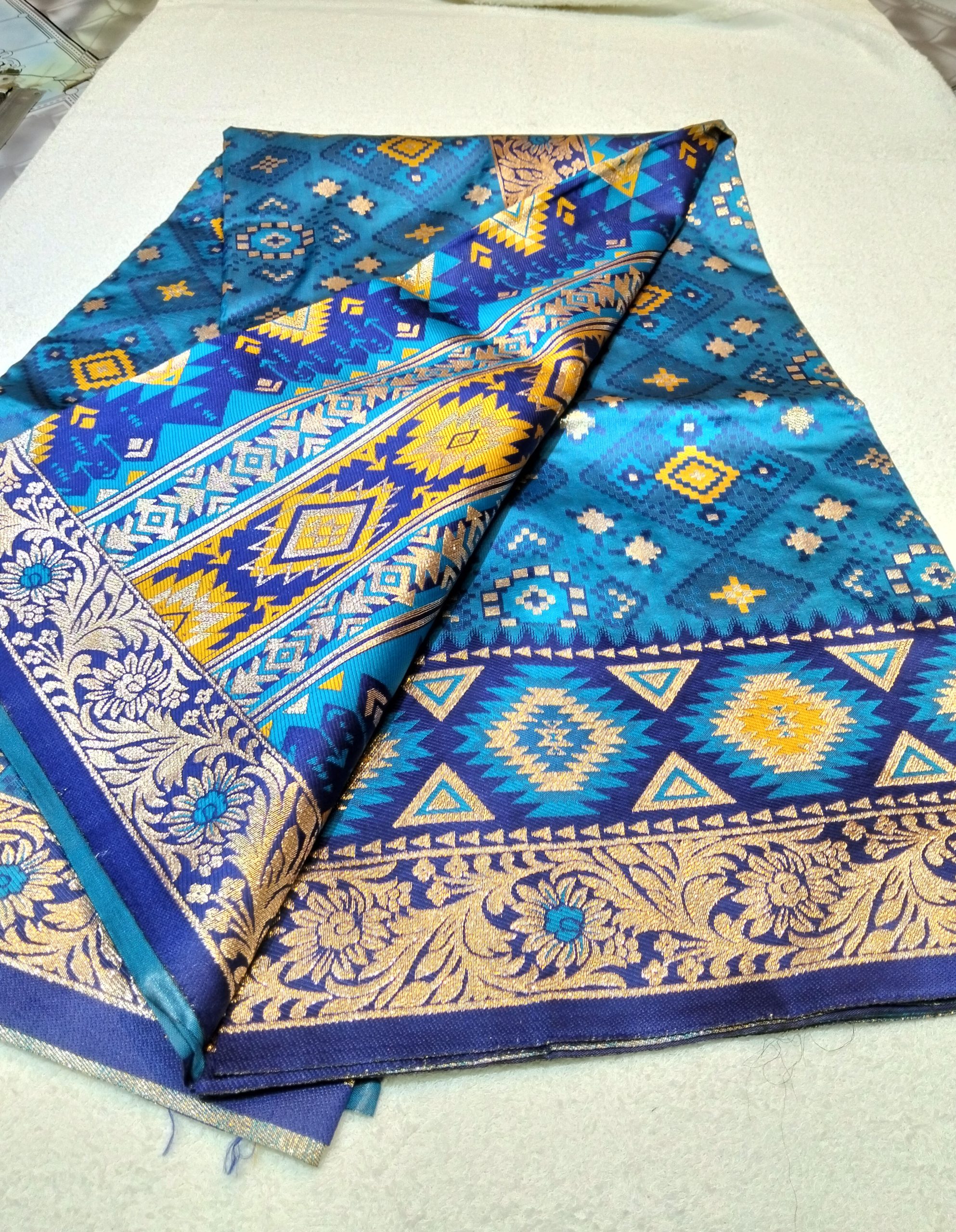 Indian Silk Katan Saree - Image 4