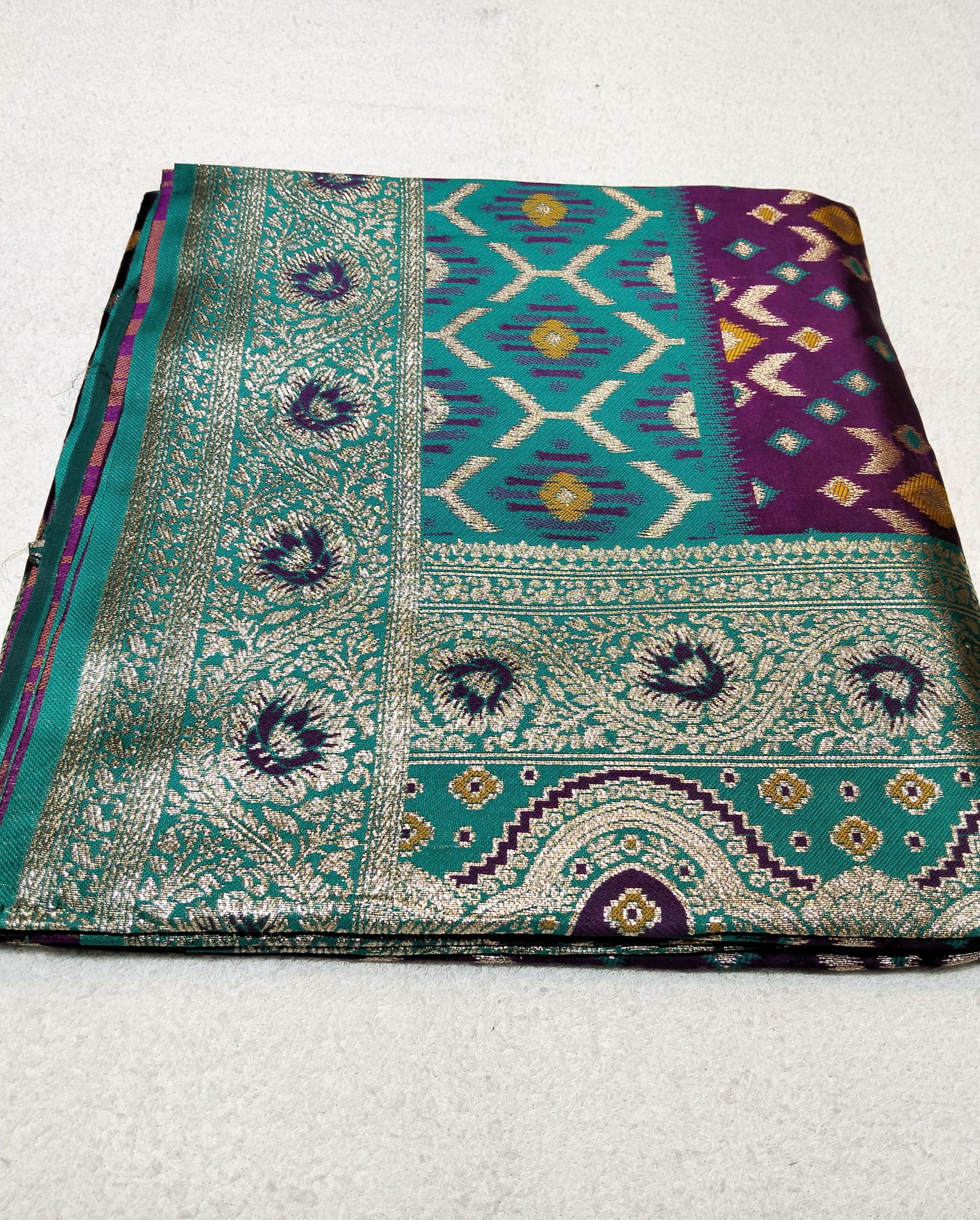 Indian Silk Katan Saree - Image 2