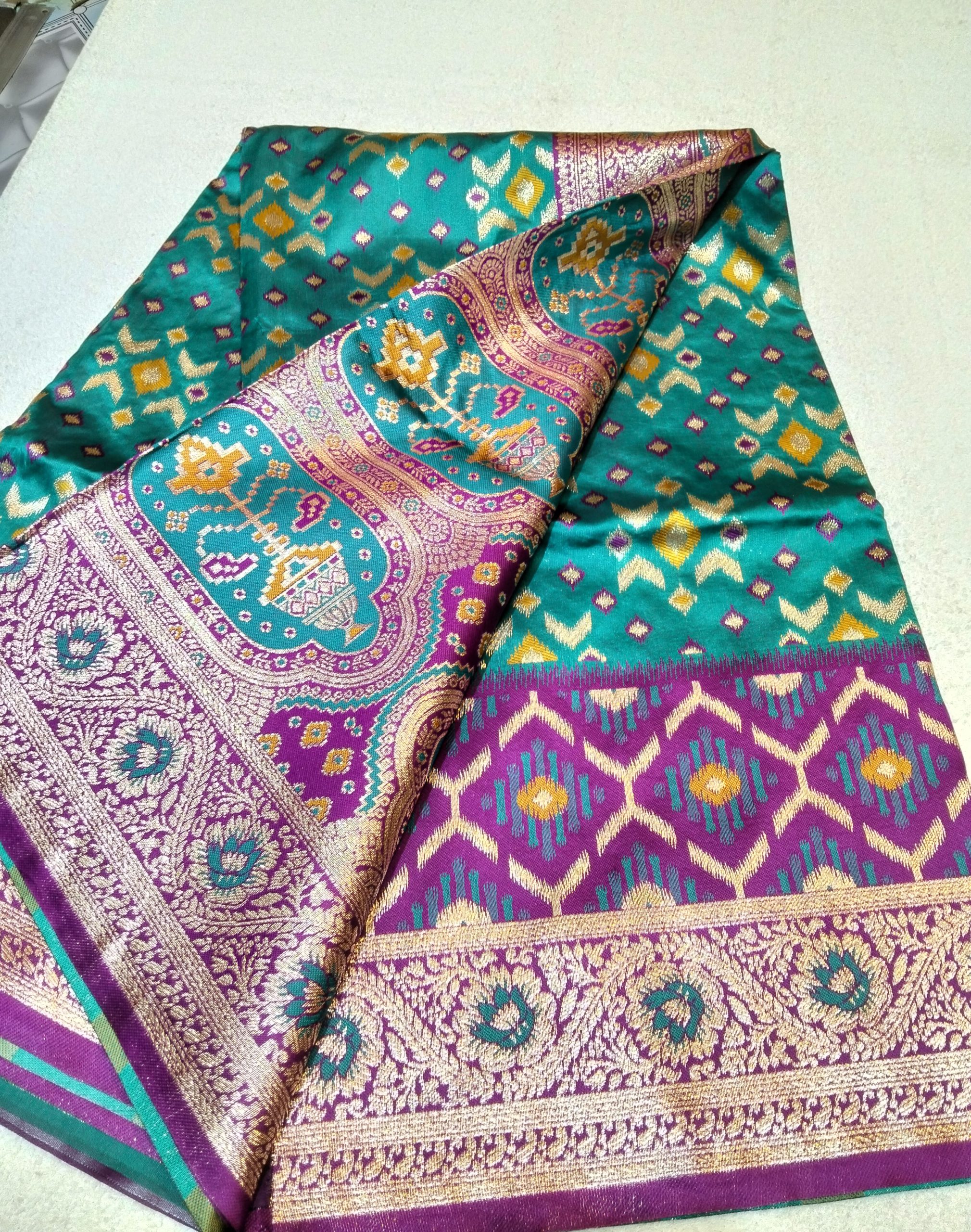 Indian Silk Katan Saree - Image 4