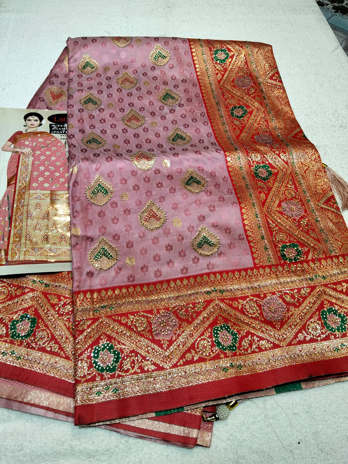 Indian Silk Katan Saree - Image 2