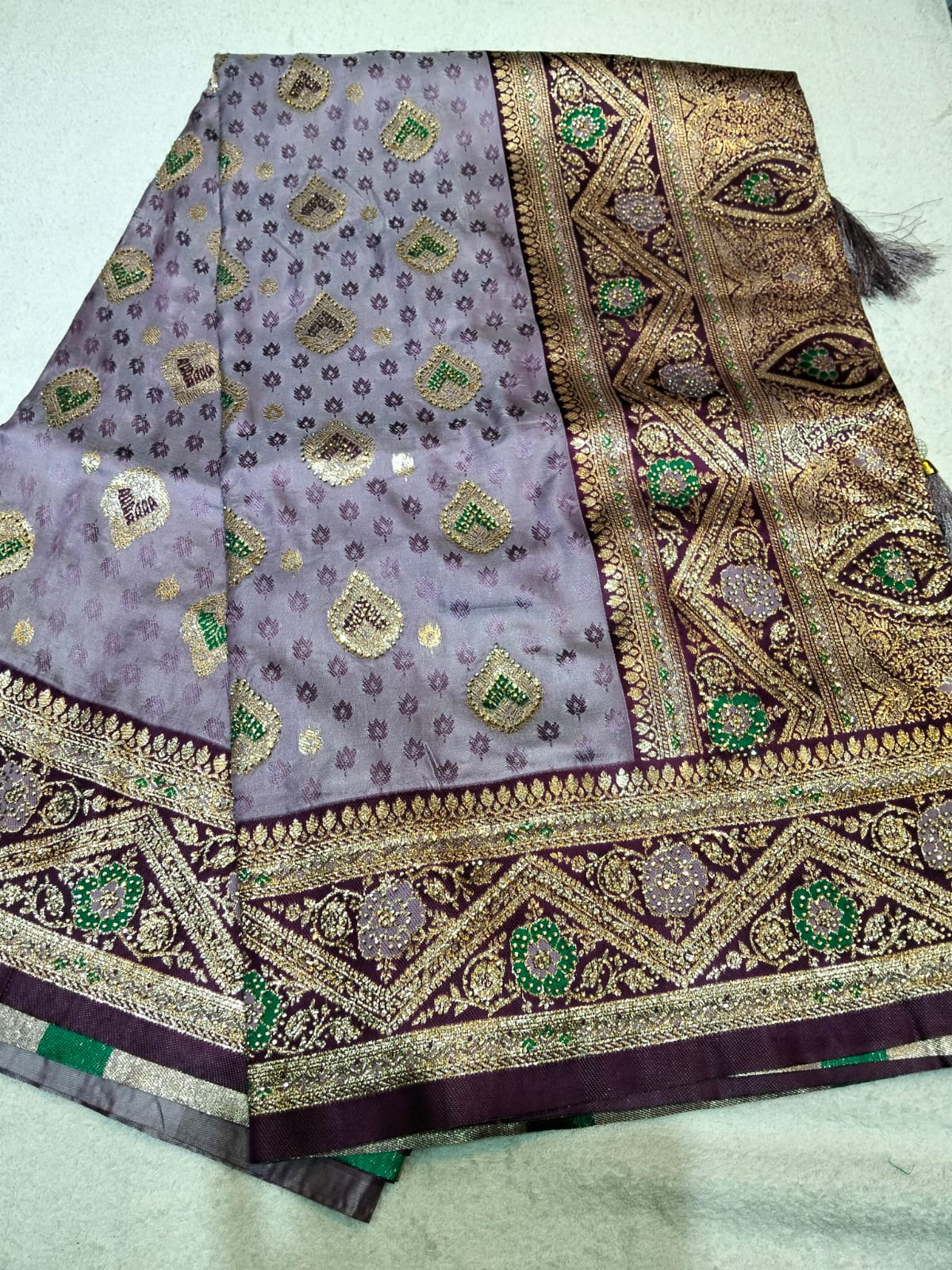 Indian Silk Katan Saree - Image 3