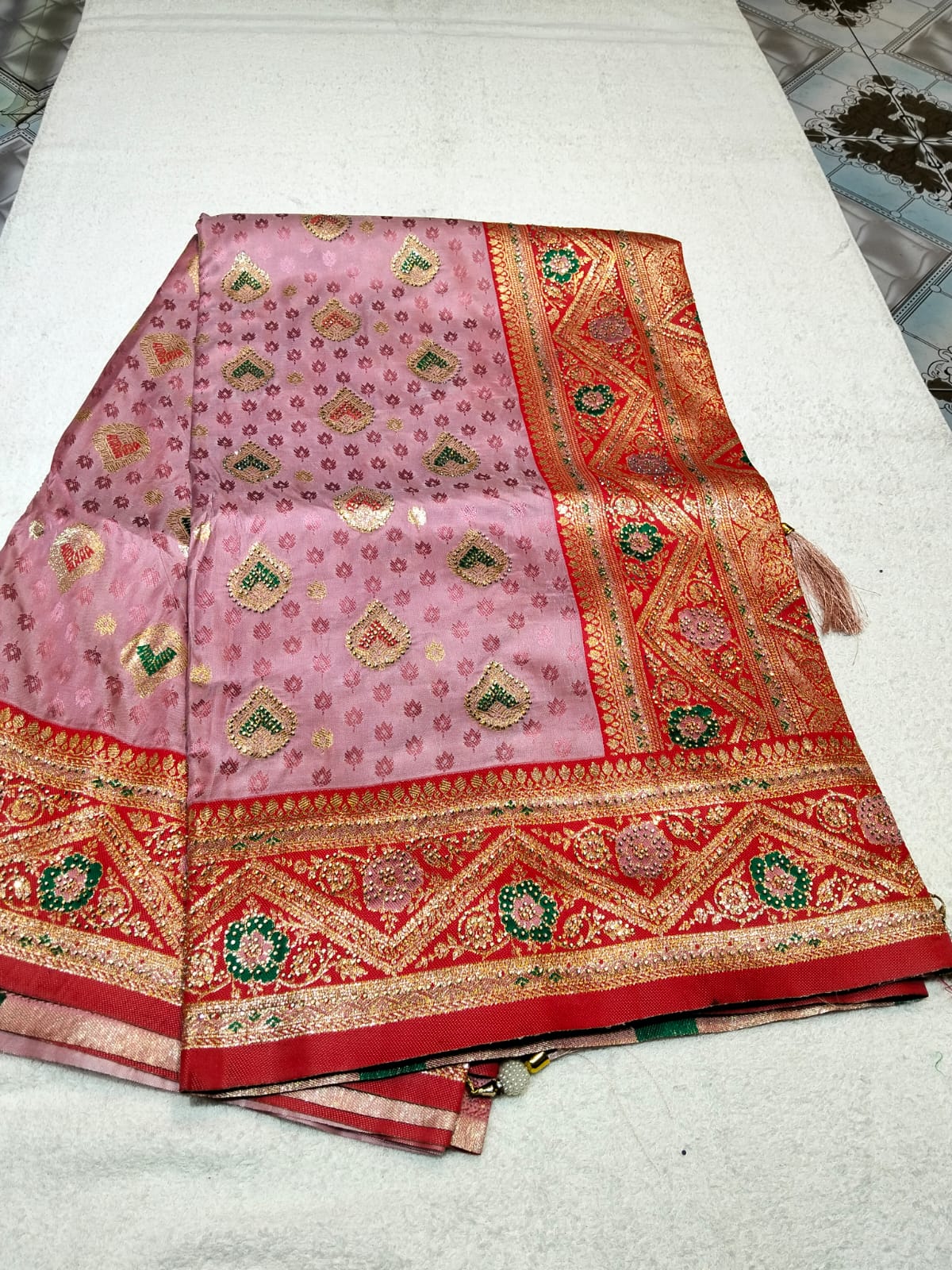 Indian Silk Katan Saree - Image 3