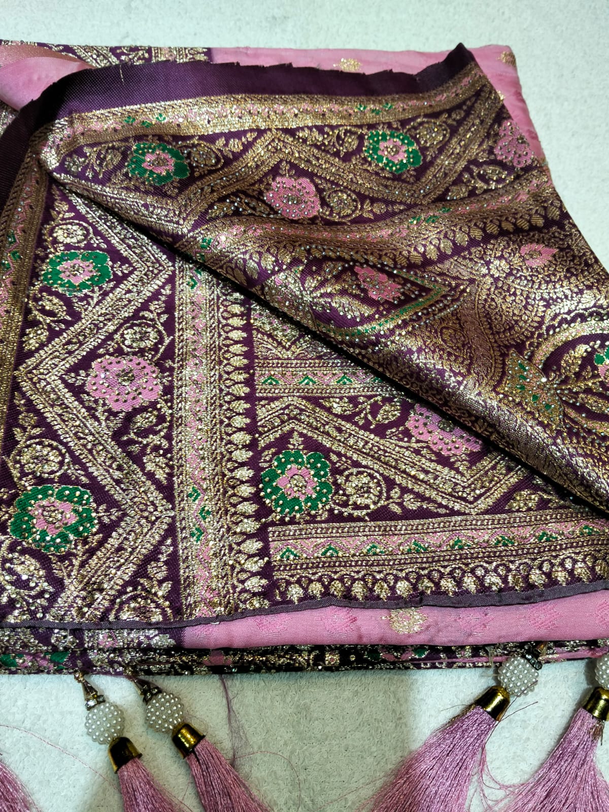 Indian Silk Katan Saree - Image 5