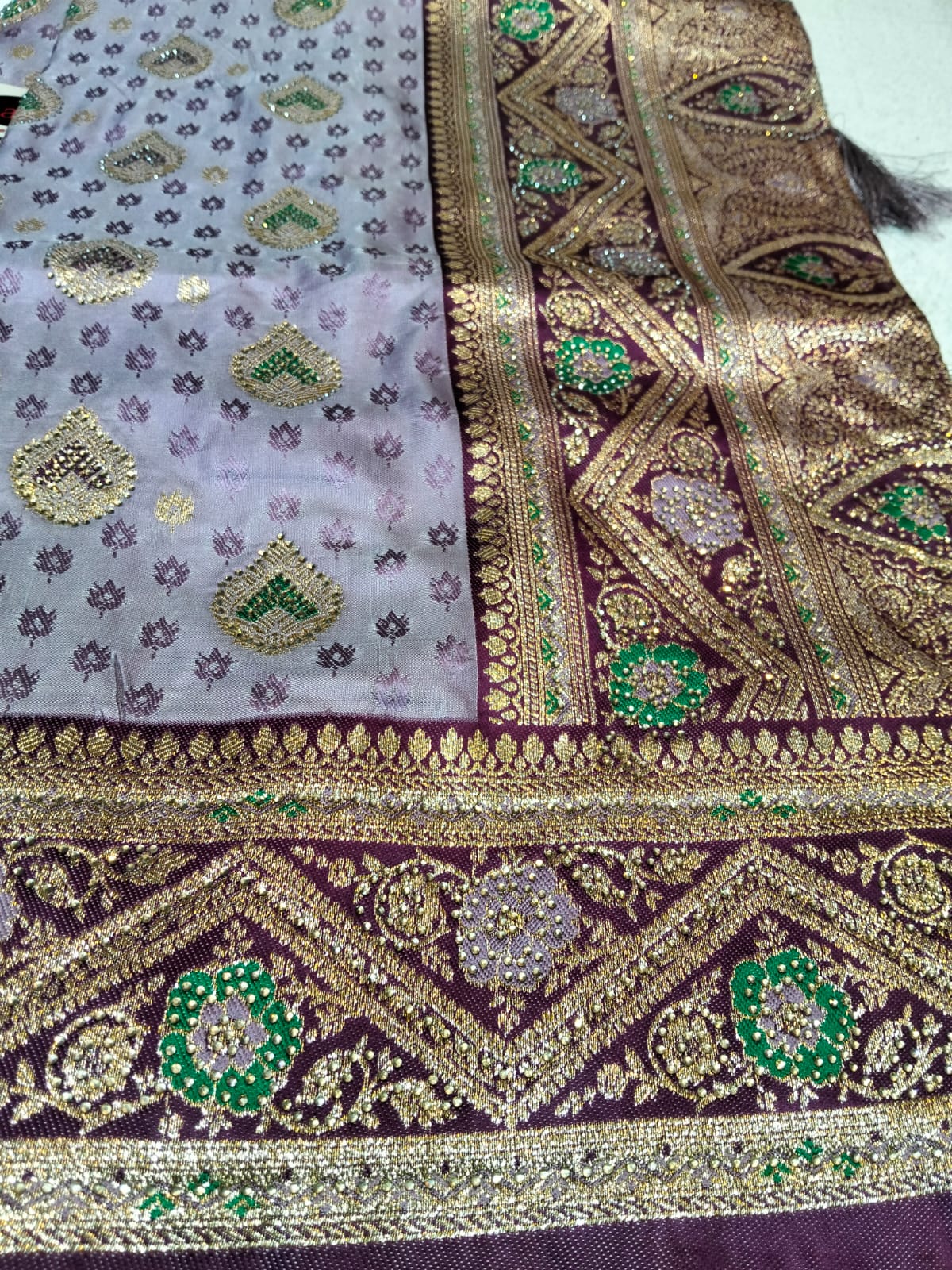 Indian Silk Katan Saree - Image 4
