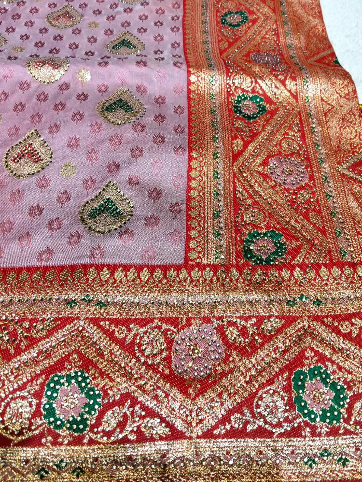 Indian Silk Katan Saree - Image 4